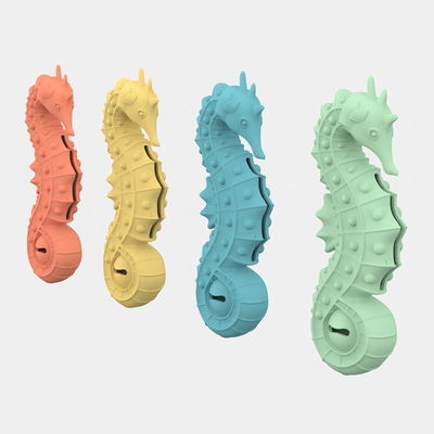 Παιχνίδι για κατοικίδια σε σχήμα ιππόκαμπου από σιλικόνη χωρίς BPA – Παζλ αργής τροφοδοσίας & παιχνίδι μάσησης για οδοντοφυΐα για σκύλους & γάτες