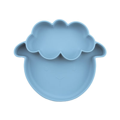 ποιότητας  Multiple Colors Non Slip Toddler Silicone Plates With Sheep Style Suction Type εργοστάσιο