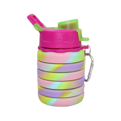 Μπουκάλι νερό μαλακό πτυσσόμενο 500Ml σιλικόνης ODM cOem για το τρέξιμο