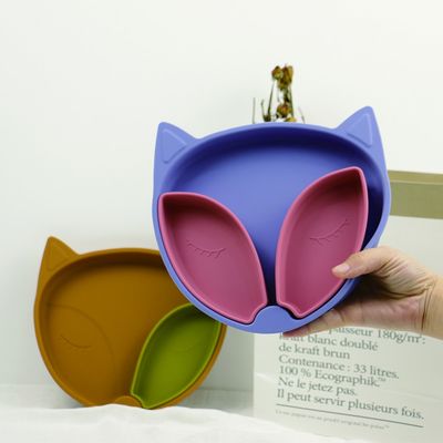 Eco Dinnerware σιλικόνης πιάτων αναρρόφησης σιλικόνης μωρών που τίθεται φιλικό για τη σίτιση μικρών παιδιών