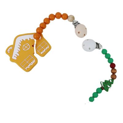 Χριστουγεννιάτικο δέντρο Teether, ασφαλείς μαλακές λαστιχένιες χάντρες σιλικόνης DIY για την οδοντοφυΐα