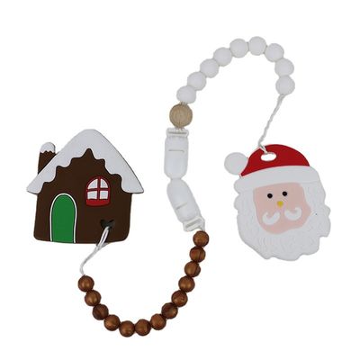 Χριστουγεννιάτικο δέντρο Teether, ασφαλείς μαλακές λαστιχένιες χάντρες σιλικόνης DIY για την οδοντοφυΐα
