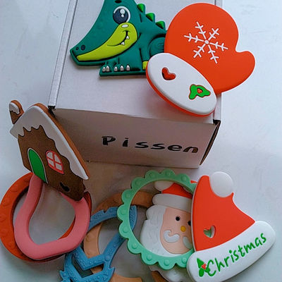 Μασητή σιλικόνη Teethers, μη τοξικό παιχνίδι μωρών βαθμού τροφίμων σιλικόνης οδοντοφυΐας