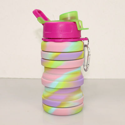 φιλικό μπουκάλι νερό σιλικόνης 500ml Eco για την κατανάλωση αθλητικού ταξιδιού