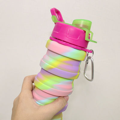 φιλικό μπουκάλι νερό σιλικόνης 500ml Eco για την κατανάλωση αθλητικού ταξιδιού