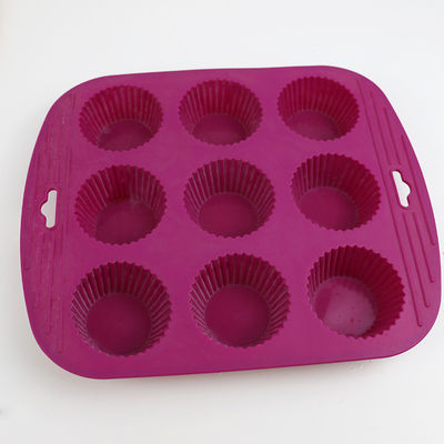 Muffin κοιλαίνει εξατομικευμένο κέικ αντικολλητικό ανθεκτικό στη θερμότητα φορμών σιλικόνης