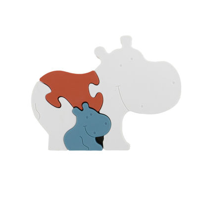 Ελεύθερη Eco φιλική Hippo τορνευτικών πριονιών νηπίων σιλικόνης βαθμού τροφίμων μορφή γρίφων BPA