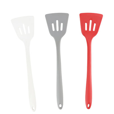 Κόκκινη γκριζόλευκη Spatula σκευών για την κουζίνα σιλικόνης χρωμάτων καθορισμένη καυτή απόδειξη με το χρώμα Panton
