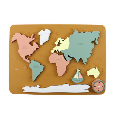 BPA Free Silicone Puzzle Eco Friendly For Kids Education Παζλ σιλικόνης οδοντοφυΐας
