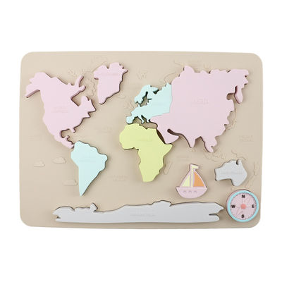 BPA Free Silicone Puzzle Eco Friendly For Kids Education Παζλ σιλικόνης οδοντοφυΐας