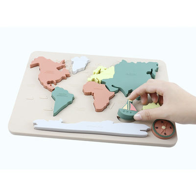 BPA Free Silicone Puzzle Eco Friendly For Kids Education Παζλ σιλικόνης οδοντοφυΐας