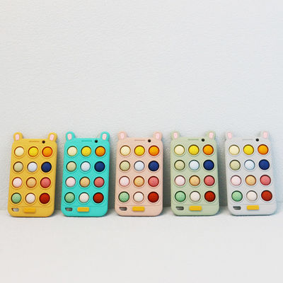 Κινητή τηλεφωνική μορφή Teethers μωρών σιλικόνης BPA ελεύθερη για τα teeths μωρών άνεσης και ανακούφισης επίπονα