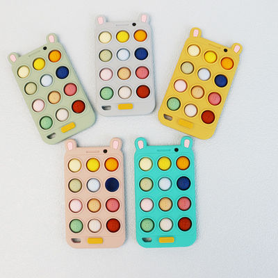 Κινητή τηλεφωνική μορφή Teethers μωρών σιλικόνης BPA ελεύθερη για τα teeths μωρών άνεσης και ανακούφισης επίπονα