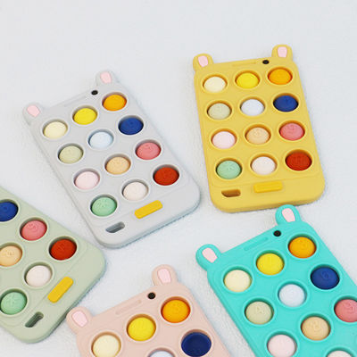 Κινητή τηλεφωνική μορφή Teethers μωρών σιλικόνης BPA ελεύθερη για τα teeths μωρών άνεσης και ανακούφισης επίπονα