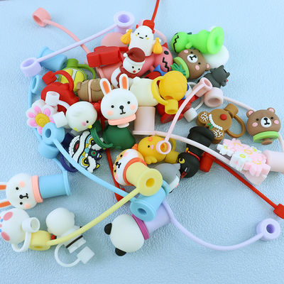 Χονδρικά διαθέσιμα Straw Topper Charms για διαφορετικό μέγεθος υλικού Straw Sippy