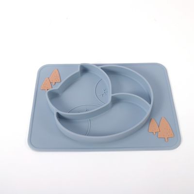 Επαναχρησιμοποιήσιμος Dinnerware παιδιών σιλικόνης καθορισμένος Stackable για την εγχώρια χρήση