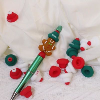 Παϊζέν κατασκευαστής Custom ανθεκτικές διασκεδαστικές χριστουγεννιάτικες σειρές χάντρες 100% ασφαλές Σιλικόνη Focals για επαγγελματία