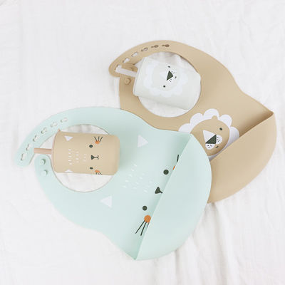 OEM Baby Feeding Bib - Ένα κομμάτι σε μια πολυσακούλα για μωρά και βρέφη που τρέφονται με σιλικόνιο