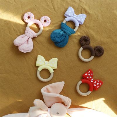Ευέλικτο Σιλικόνη Baby Teether Σετ με μη τοξικό υλικό και χαριτωμένα σχέδια ζώων νεογέννητο μωρό Dummy Teething παιχνίδια