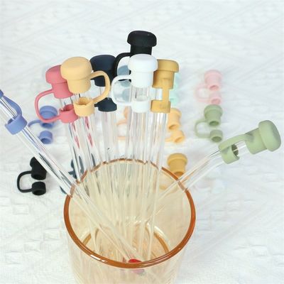 Προσαρμοσμένα Σιλικόνιο Straw Toppers για Tumblers Σιλικόνιο Straw Cap Καπέλα PVC Ελεύθερο BPA Ελεύθερο