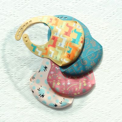 OEM Εύκολο στο καθαρισμό Σιλικόνη Baby Bib Για 0-4 ετών Τρέφοντας μωρό Τύπο Σιλικόνη Bib Cup