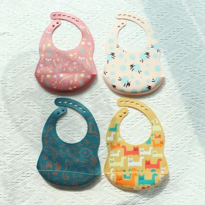 OEM Εύκολο στο καθαρισμό Σιλικόνη Baby Bib Για 0-4 ετών Τρέφοντας μωρό Τύπο Σιλικόνη Bib Cup