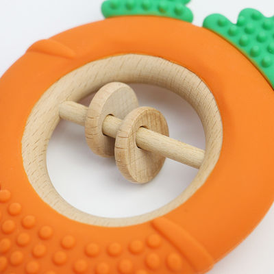 Καρότο Factory Baby Bpa δωρεάν Wholesale Σιλικόνη παιδικά δόντια παιχνίδια Bpa δωρεάν Baby σχήμα δόντια τέλειο μέγεθος για το μικρό χέρι