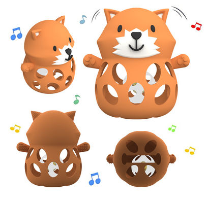 Ζώο Fox And Bear Ιατρική βαθμίδα ανακούφιση για τα μωρά 0-6 μηνών ηρεμεί πόνος οδοντοστοιχίας Σιλικόνη οδοντοστοιχία για τα μωρά με εύκολη λαβή