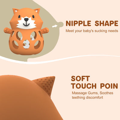 PAISEN BPA Free Animal Baby Teething Toy Τροφική ποιότητα Σιλικόνη Teething Mitten Anti Dropping Wrist Hand Teethers Παιδικά παιχνίδια μάσησης