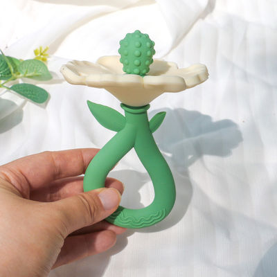 PAISEN Custom Flower Baby Feeding Teether Chew Toys Food Grade Baby Silicone Teether Molar Toys Baby Hand Teether προϊόν που χρησιμοποιείται για την παρασκευή των παιδικών δοντιών