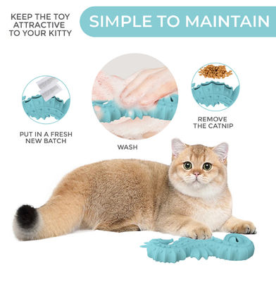 Παιχνίδι για κατοικίδια σε σχήμα ιππόκαμπου από σιλικόνη χωρίς BPA – Παζλ αργής τροφοδοσίας & παιχνίδι μάσησης για οδοντοφυΐα για σκύλους & γάτες