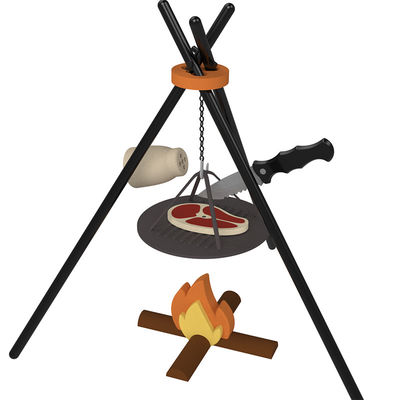 Προσαρμοσμένο λογότυπο 19 PC Σιλικόνη Pretend BBQ Grill Παίξτε Κουζίνα Cook Toy Mini Chef Barbecue Role Playing Set Παιδιά Κουζίνα Παιχνίδια Δώρο