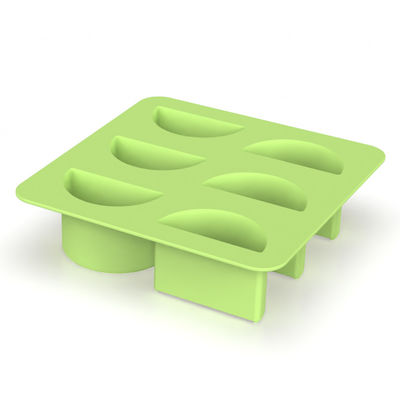 Προσαρμοσμένο BPA Free Round Ice Cube Tray BPA-Free με κάλυμμα και κάδο Εύκολο να απελευθερωθεί Ice Mold Cube Mold για παγοσφαίρες