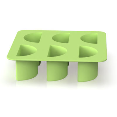 Προσαρμοσμένο BPA Free Round Ice Cube Tray BPA-Free με κάλυμμα και κάδο Εύκολο να απελευθερωθεί Ice Mold Cube Mold για παγοσφαίρες