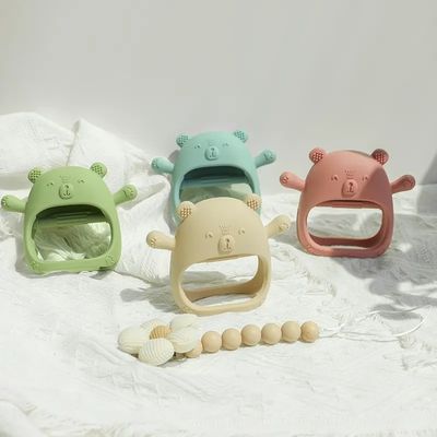 PAISEN Custom Soft Teether Toy Teething Hands Νεογέννητο Bpa Free Baby Silicone Teething Mitten για μωρά