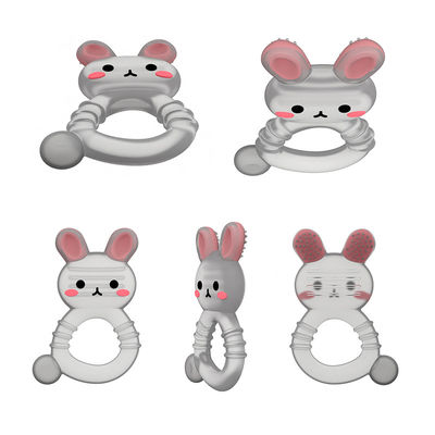 2025 Εργοστάσιο Bunny Cute Design Διαφανές Αισθητικό Παγωτό Παγώσιμο Σιλικόνιο Νερό Γεμισμένο Δόντι
