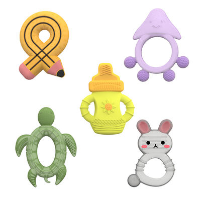 2025 Εργοστάσιο Bunny Cute Design Διαφανές Αισθητικό Παγωτό Παγώσιμο Σιλικόνιο Νερό Γεμισμένο Δόντι