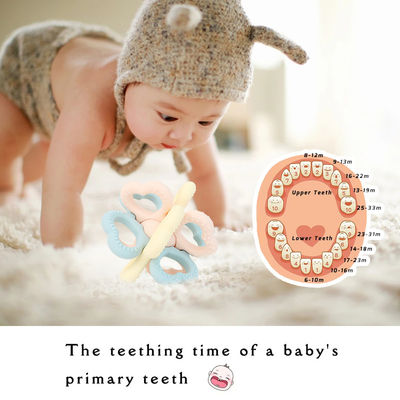 PAISEN BSCI Ράτλ Μωρό Teether μπάλα παιχνιδάκι BPA δωρεάν Σιλικόνη μαλακό μπάλα εύκολο να κρατήσει Teether για μωρά ηλικίας 6 μηνών+