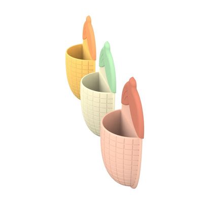 Χαριτωμένη θήκη οδοντόκρεμας σε σχήμα καλαμποκιού με βεντούζα – Πολυλειτουργικό οργάνωση μπάνιου