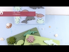 Γρίφος μορφής Montessori σιλικόνης συνήθειας για τον παιδικό σταθμό παιδιών